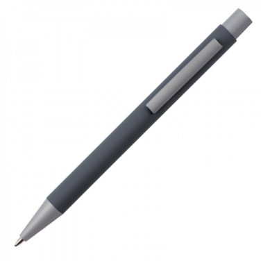 Logo trade promotional gifts image of: Metal ballpen soft touch ABU DHABI