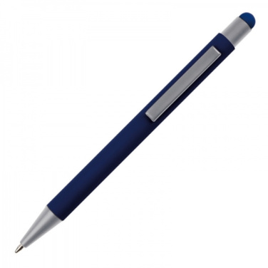 Logotrade promotional product picture of: Metal ballpen touch pen soft touch SALT LAKE CITY