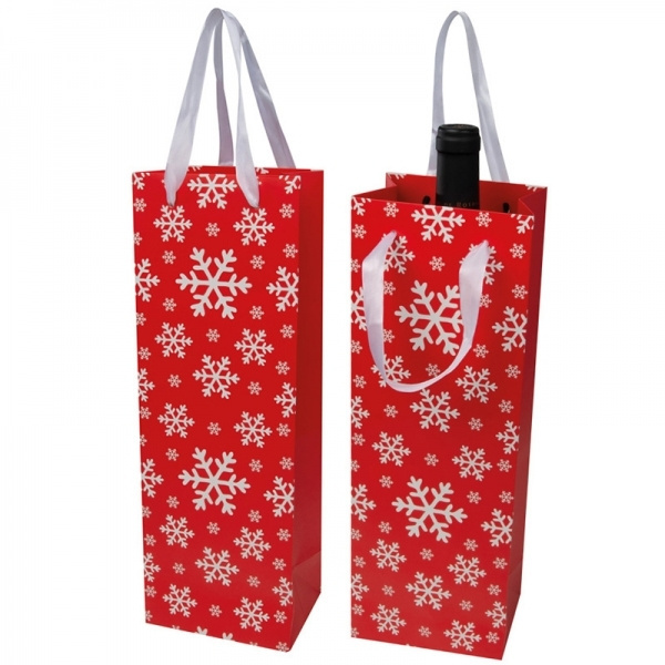 Logo trade promotional products picture of: Wine bag in Christmas design LAPLAND