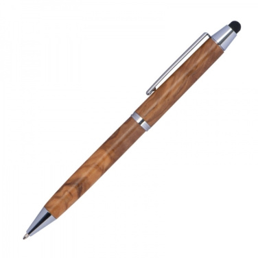 Logotrade advertising product picture of: Wooden ballpen with touch function ERFURT