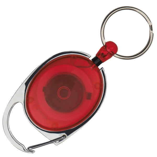 Logo trade promotional items image of: Ski-Pass with Carabiner Keyring EMPLOYEE