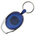 Ski-Pass with Carabiner Keyring EMPLOYEE, blue