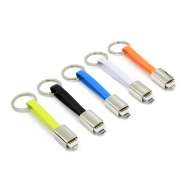 Logotrade business gift image of: Data transfer cable and keyring