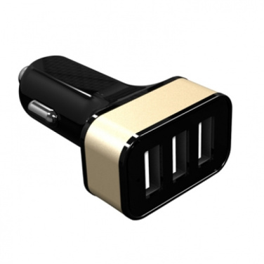 Logo trade promotional merchandise photo of: Car Charger with 3 USB ports