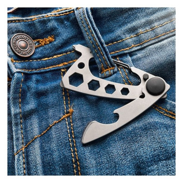 Logotrade promotional giveaway image of: Multifunctional tool BURUNDI Schwarzwolf