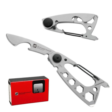 Logotrade promotional item image of: Multifunctional tool BURUNDI Schwarzwolf