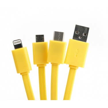 Logotrade promotional item picture of: Personalized charging cable 3in1