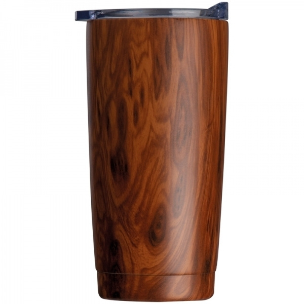 Logo trade promotional gift photo of: Stainless steel mug with wooden look COSTA RICA 550 ml