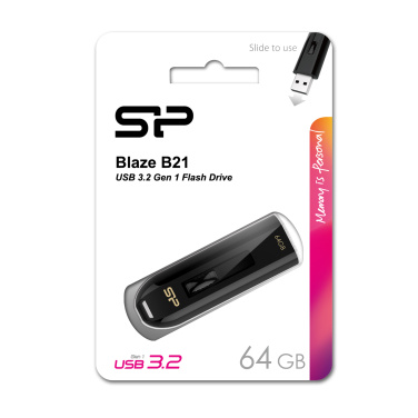 Logo trade promotional giveaway photo of: Pendrive Silicon Power Blaze B21 3.1