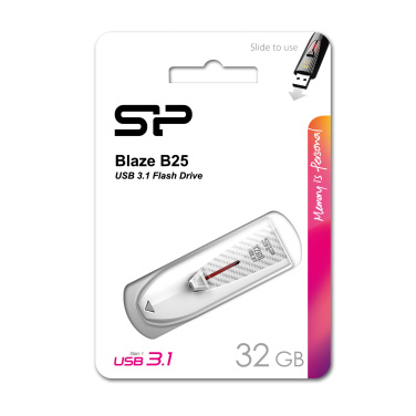 Logo trade promotional gifts picture of: Pendrive Silicon Power Blaze B25 3.1