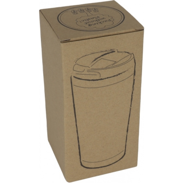 Logotrade promotional merchandise image of: Stainless steel mug BAMBOOGARDEN 400 ml