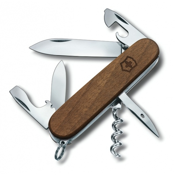 Logo trade promotional gifts picture of: Pocket Knife Spartan Wood Victorinox