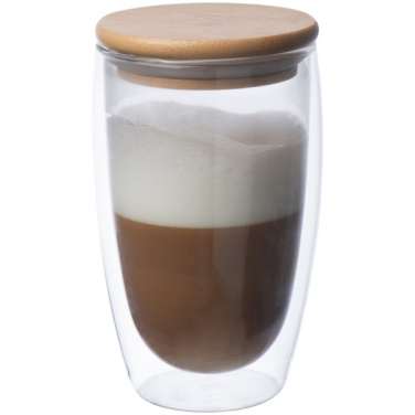 Logo trade promotional merchandise image of: Double-walled glass ZAKOPANE 500 ml