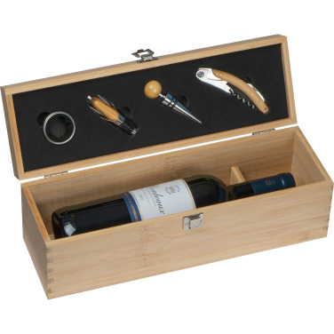 Logotrade promotional product picture of: Wooden wine box SAINT-ETIENNE