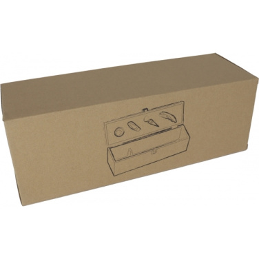 Logo trade promotional items image of: Wooden wine box SAINT-ETIENNE