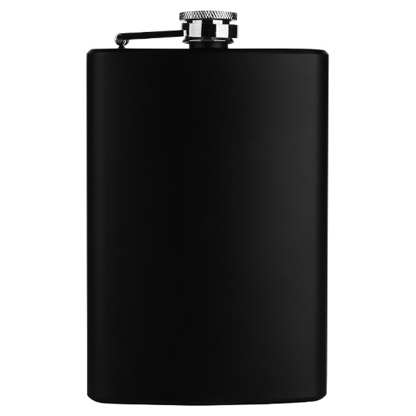 Logo trade advertising product photo of: Hip flask OLYMPOS Schwarzwolf