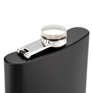 Logotrade advertising products photo of: Hip flask OLYMPOS Schwarzwolf