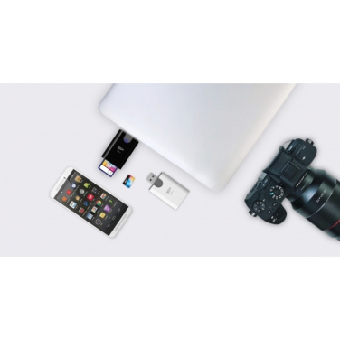 Logo trade promotional giveaway photo of: MicroSD and SD card reader Silicon Power Combo 3.1