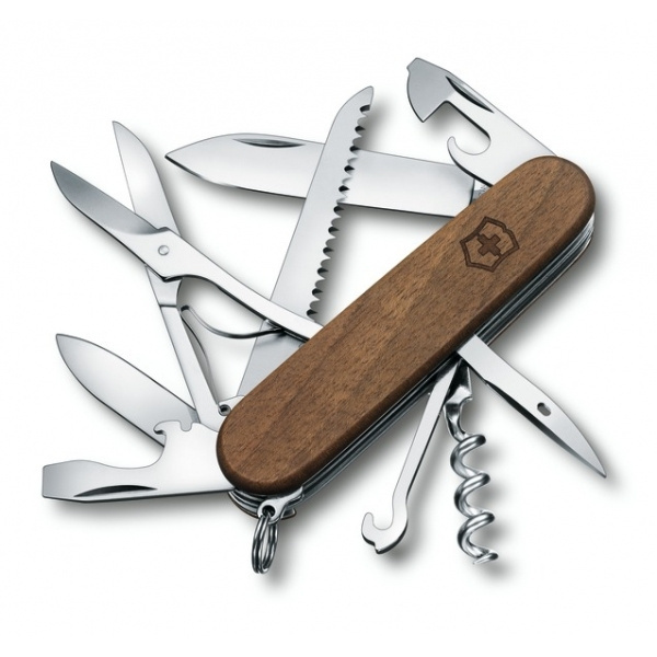 Logotrade promotional product picture of: Pocket knife Huntsman Wood Victorinox