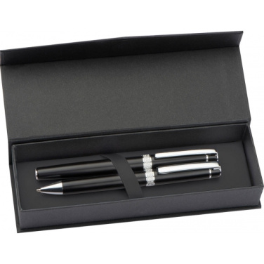 Logo trade promotional items image of: Metal writing set KARLOVAC