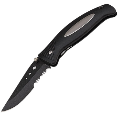 Logo trade promotional giveaways image of: Folding knife STYX Schwarzwolf