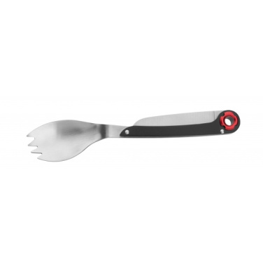 Logo trade promotional merchandise photo of: Multifunctional spoon LATEMAR Schwarzwolf