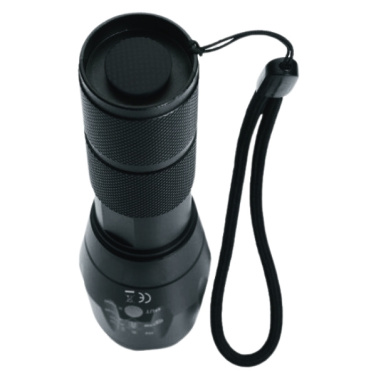 Logotrade corporate gift picture of: Flashlight ANTELAO Schwarzwolf