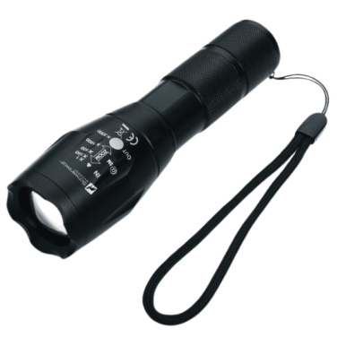 Logotrade promotional products photo of: Flashlight ANTELAO Schwarzwolf