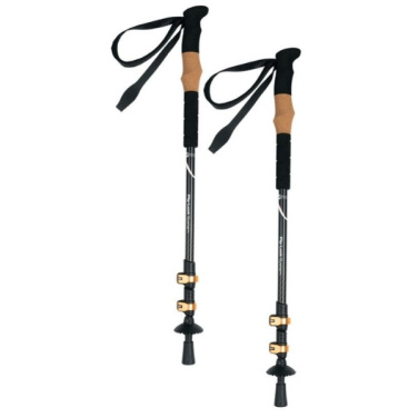 Logo trade advertising product photo of: Trekking poles DENALI Schwarzwolf