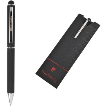 Logo trade business gifts image of: Metal ballpoint pen, touch pen, soft touch CLAUDIE Pierre Cardin