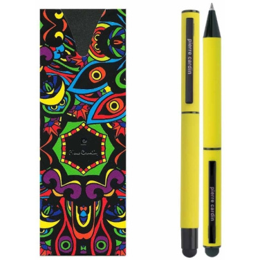 Logo trade promotional item photo of: Writing set touch pen, soft touch CELEBRATION Pierre Cardin