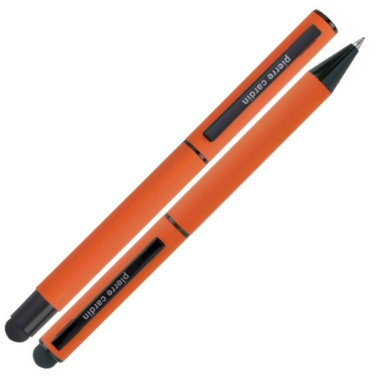 Logotrade promotional item picture of: Writing set touch pen, soft touch CELEBRATION Pierre Cardin