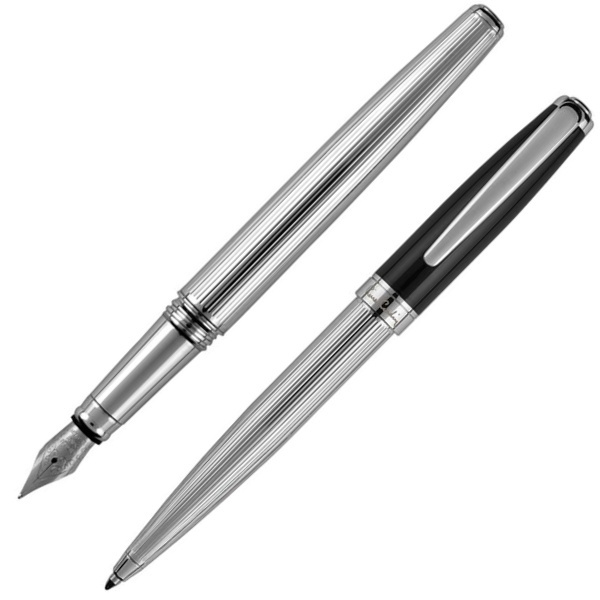 Logo trade advertising product photo of: Writing set ballpoint pen & fountain pen CHRISTOPHE Pierre Cardin