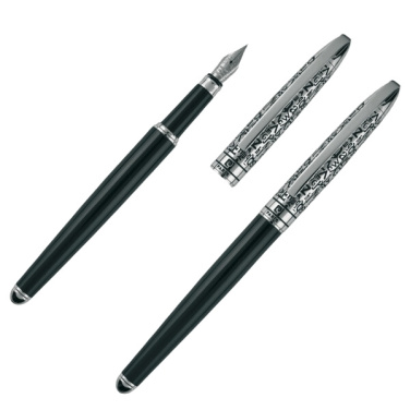 Logo trade corporate gifts picture of: Writing set ballpoint pen & fountain pen JACQUES Pierre Cardin