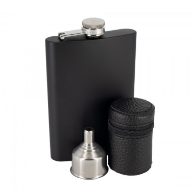 Logo trade promotional items picture of: Hip flask MADONIE Schwarzwolf