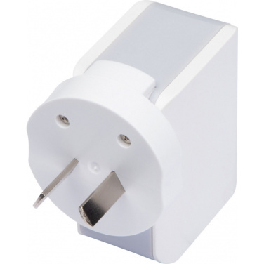 Logo trade promotional giveaways image of: Travel adapter ANTWERP