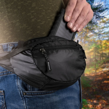 Logo trade promotional giveaway photo of: Waist bag MOBILA Schwarzwolf