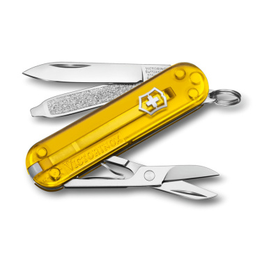 Logo trade promotional item photo of: Pocket knife Classic SD transparent Victorinox