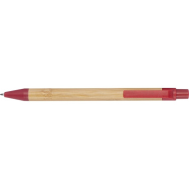 Logo trade corporate gifts image of: Wheatstraw and bamboo ballpen HALLE