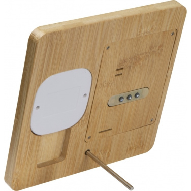 Logotrade corporate gift picture of: Bamboo weather station GRANADA