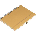 Cardboard notebook SILKEBORG, beige