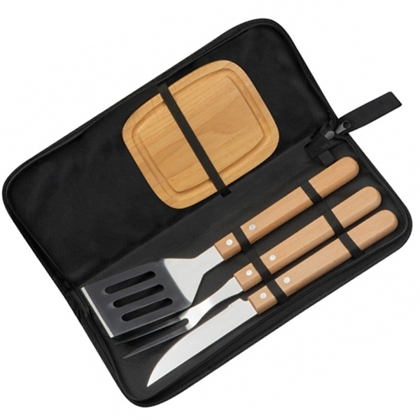 Logo trade promotional products image of: Barbecue set BELFAST