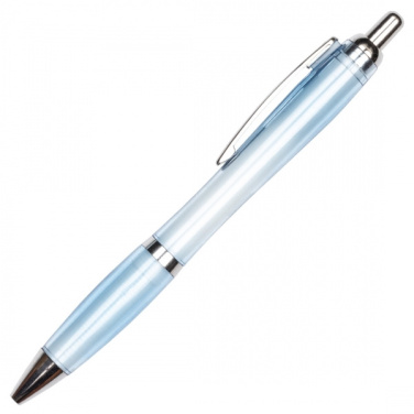 Logo trade promotional merchandise picture of: Transparent ballpen ALKEN