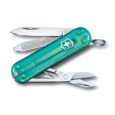 Logo trade corporate gift photo of: Pocket knife Classic SD transparent Victorinox