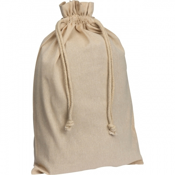 Logo trade promotional item photo of: Recycled cotton bag PARKSVILLE