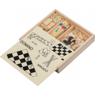 Logo trade business gifts image of: Wooden game collection RIGA