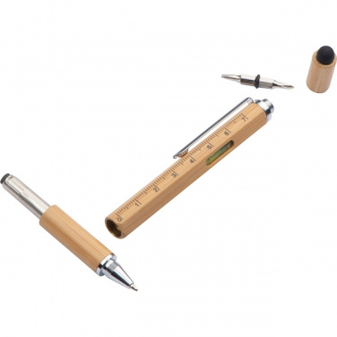 Logo trade business gift photo of: 6in1 multifunctional pen COIMBRA