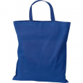 Cotton bag with short handles BREGENZ, blue