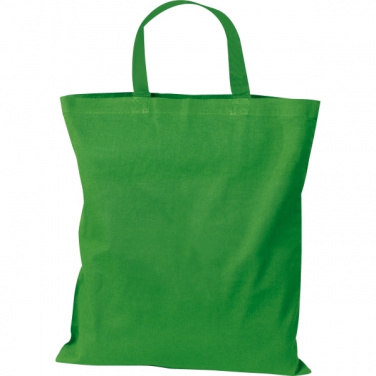 Logo trade promotional gifts image of: Cotton bag with short handles BREGENZ