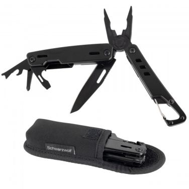 Logo trade promotional merchandise photo of: Multitool NOBLE Schwarzwolf